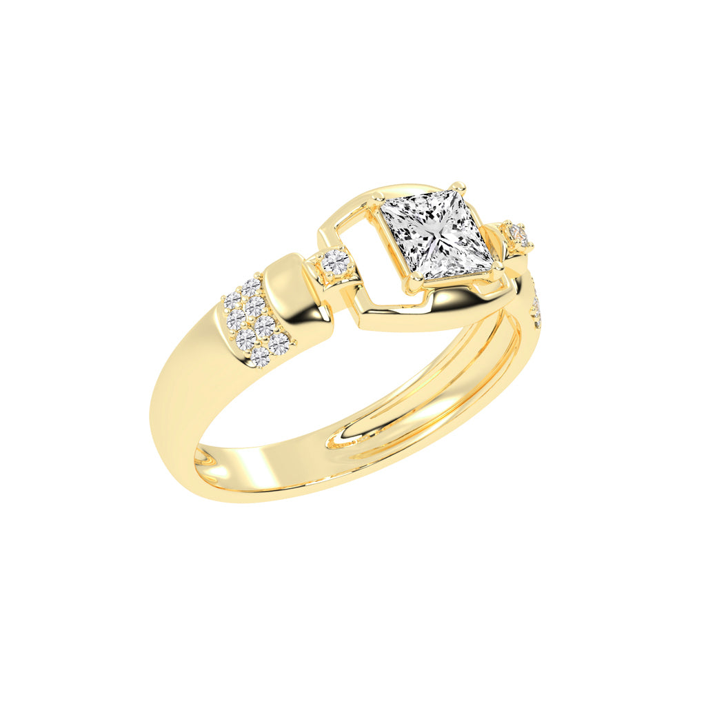 1Ct Princess Shape Solitaire