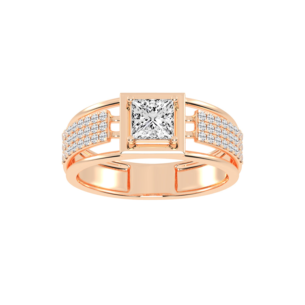 1.50Ct Princess Shape Solitaire