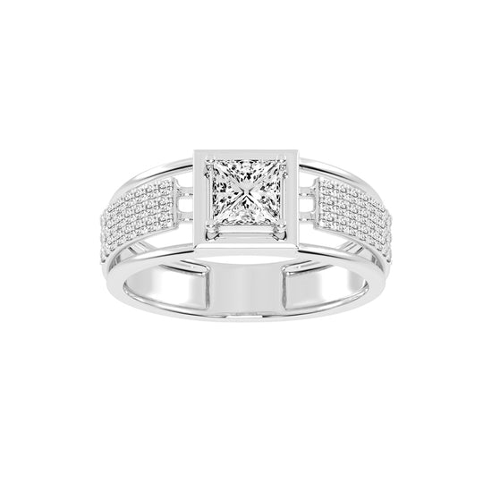 1.50Ct Princess Shape Solitaire