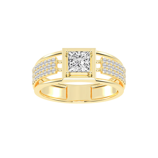1.50Ct Princess Shape Solitaire