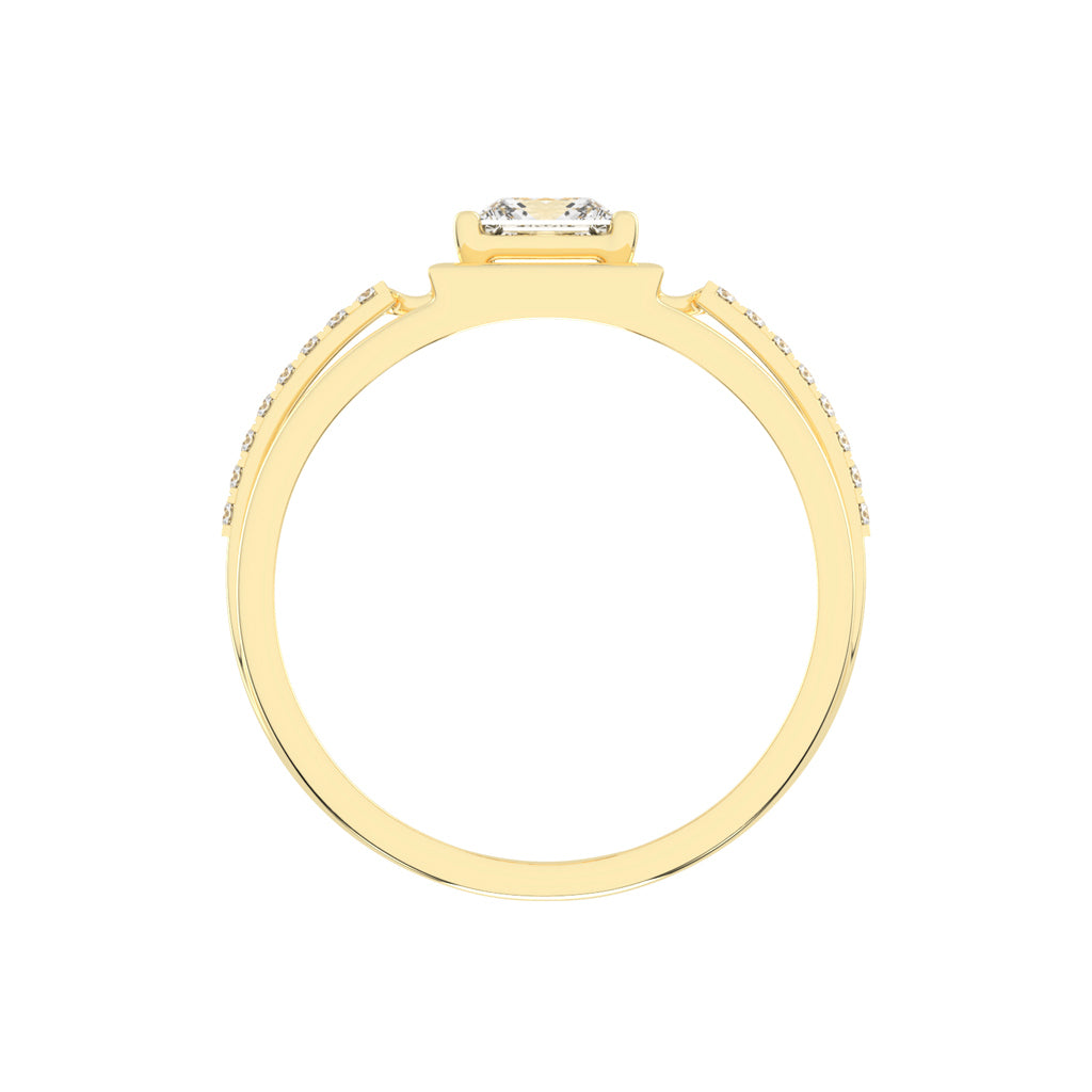 1.50Ct Princess Shape Solitaire