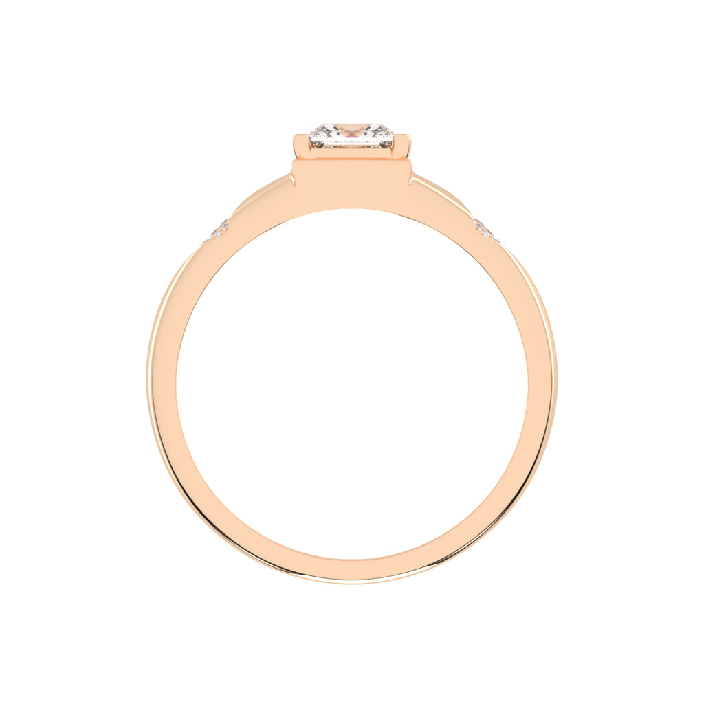 1Ct Princess Shape Solitaire