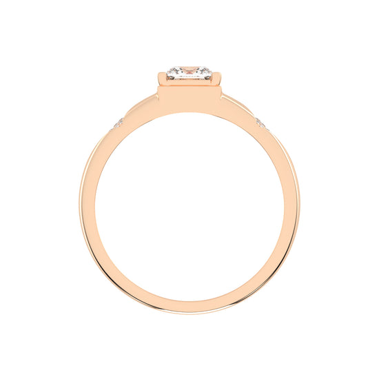 1Ct Princess Shape Solitaire