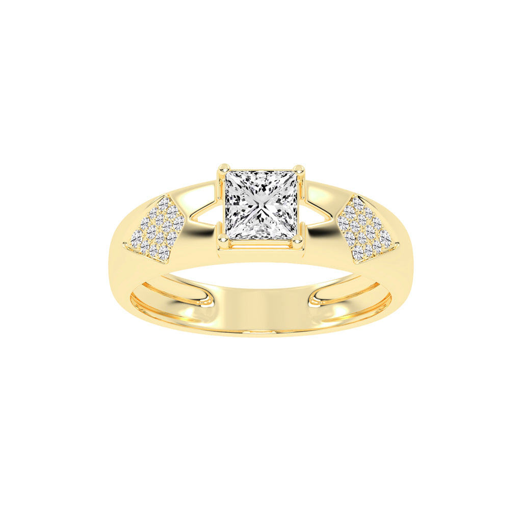 1Ct Princess Shape Solitaire