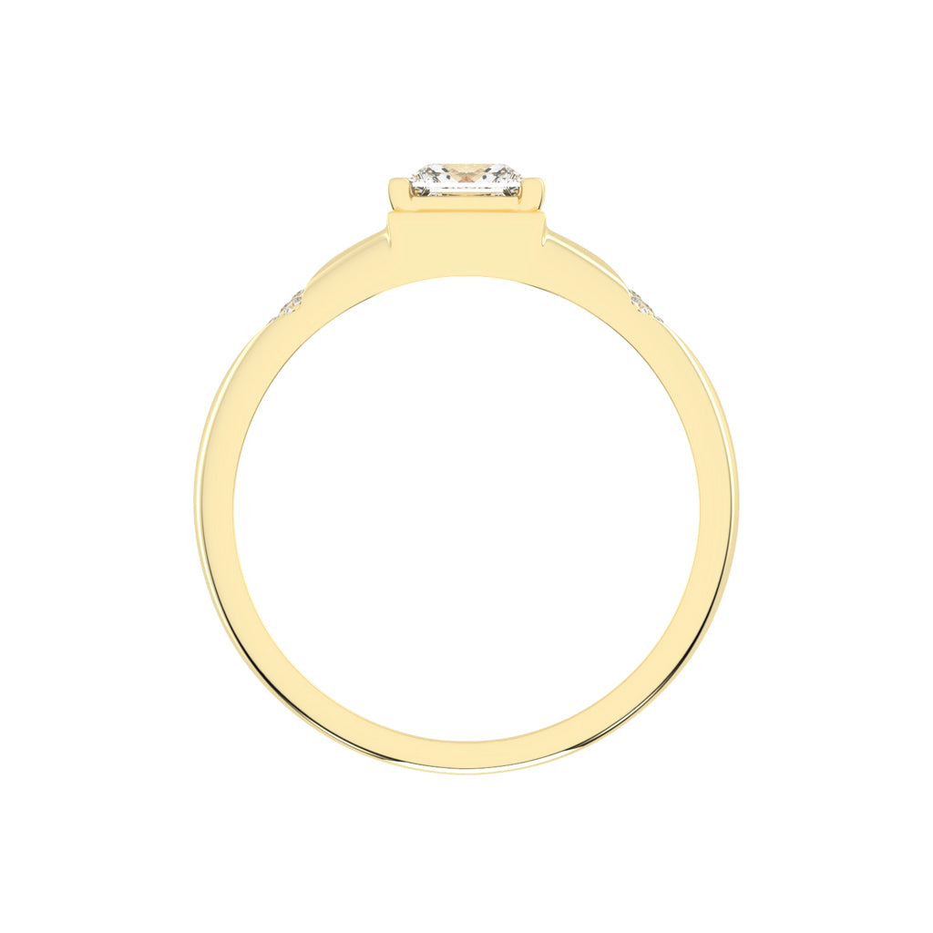 1Ct Princess Shape Solitaire