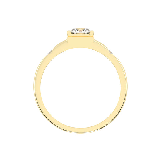1Ct Princess Shape Solitaire