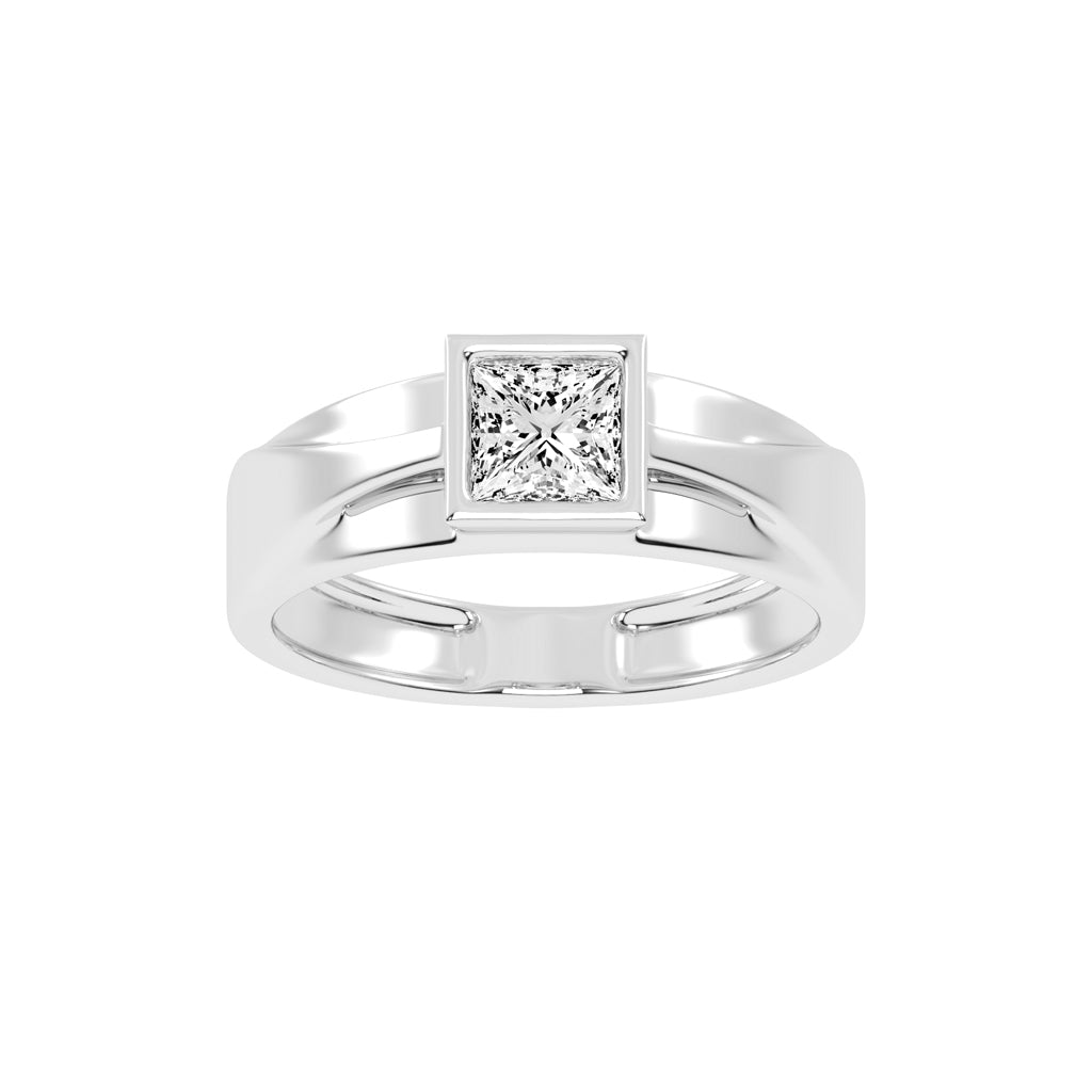 1.00Ct Princess Shape Solitaire