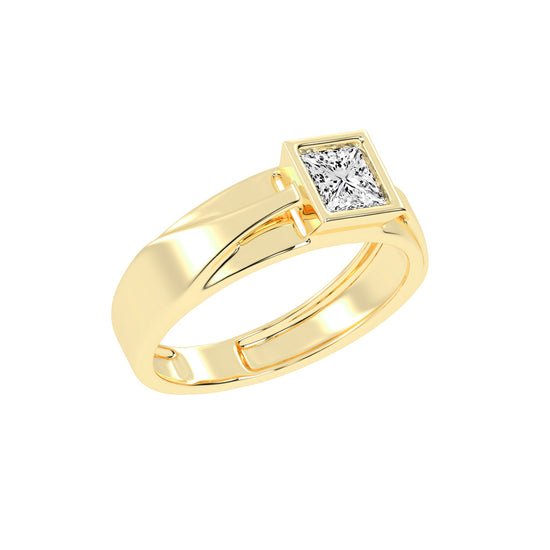 1.00Ct Princess Shape Solitaire