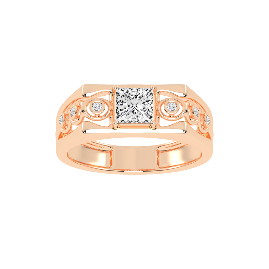 1Ct Princess Cut Solitaire