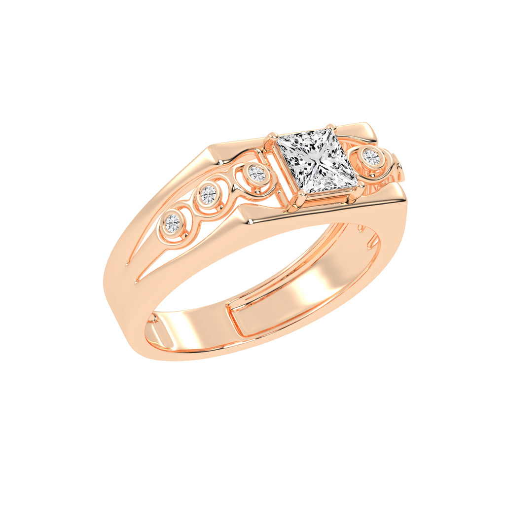 1Ct Princess Cut Solitaire