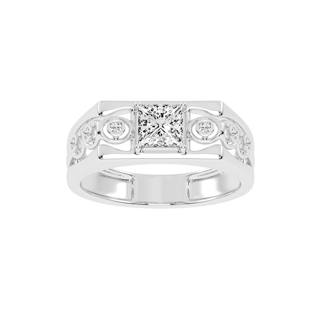 1Ct Princess Cut Solitaire