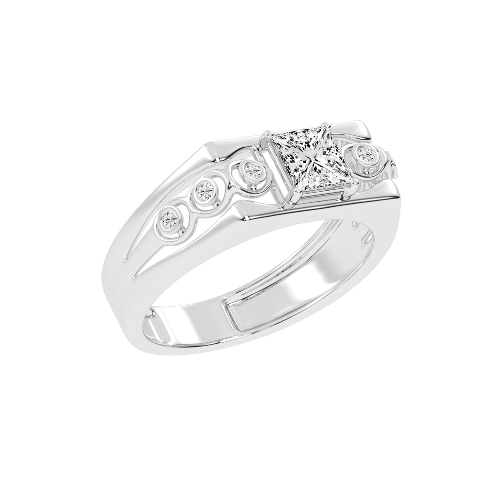 1Ct Princess Cut Solitaire