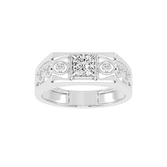 1Ct Princess Cut Solitaire
