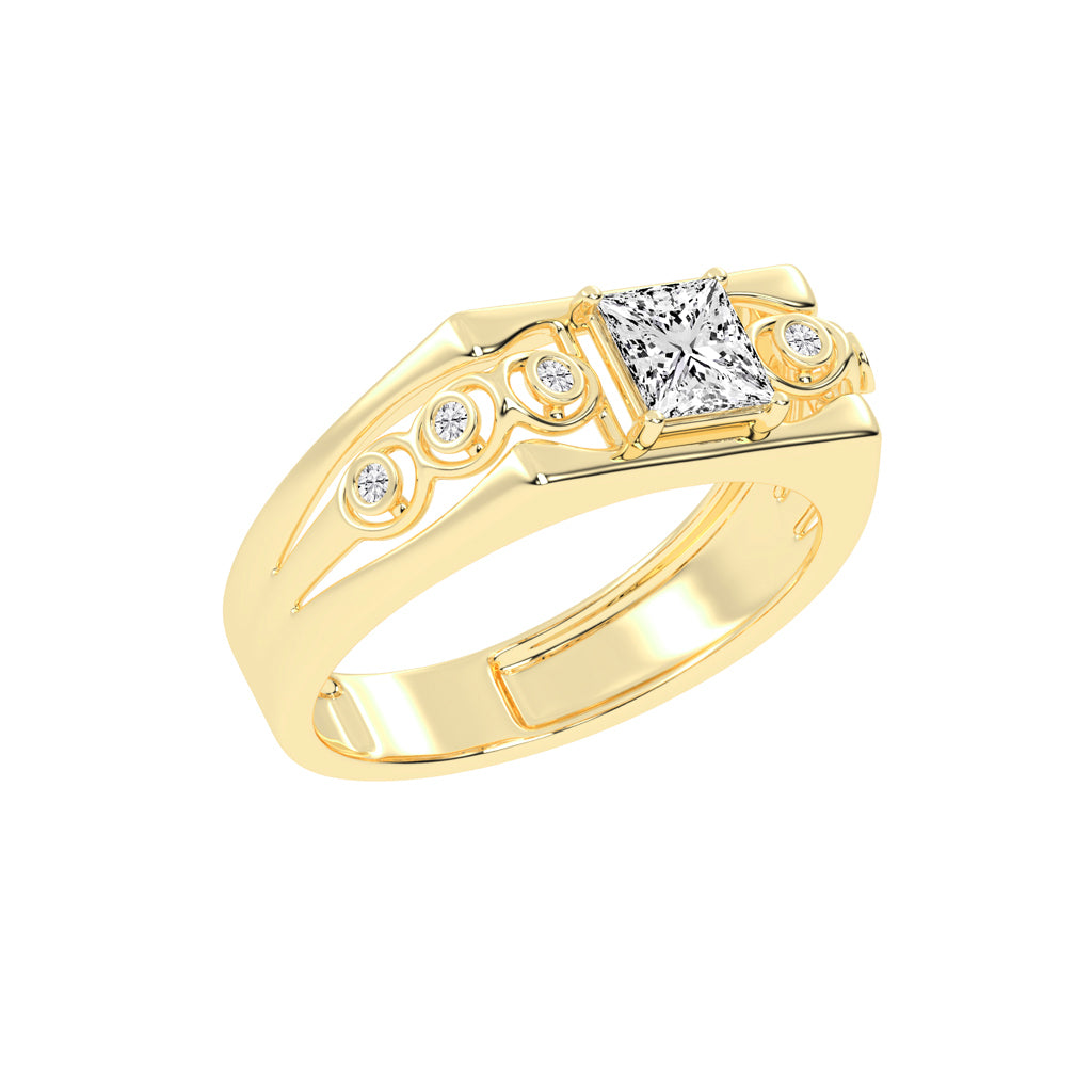 1Ct Princess Cut Solitaire