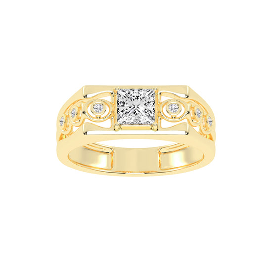 1Ct Princess Cut Solitaire
