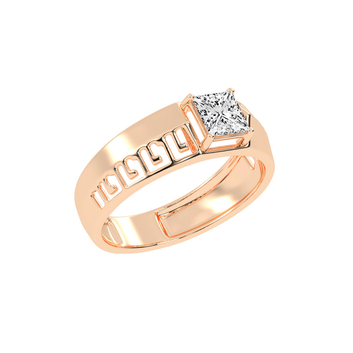 Elegant Spark 1.00Ct Princess Shape