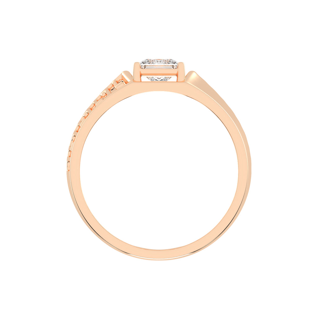 Elegant Spark 1.00Ct Princess Shape