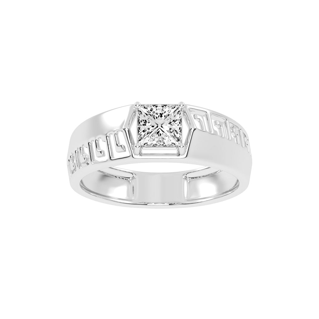 Elegant Spark 1.00Ct Princess Shape