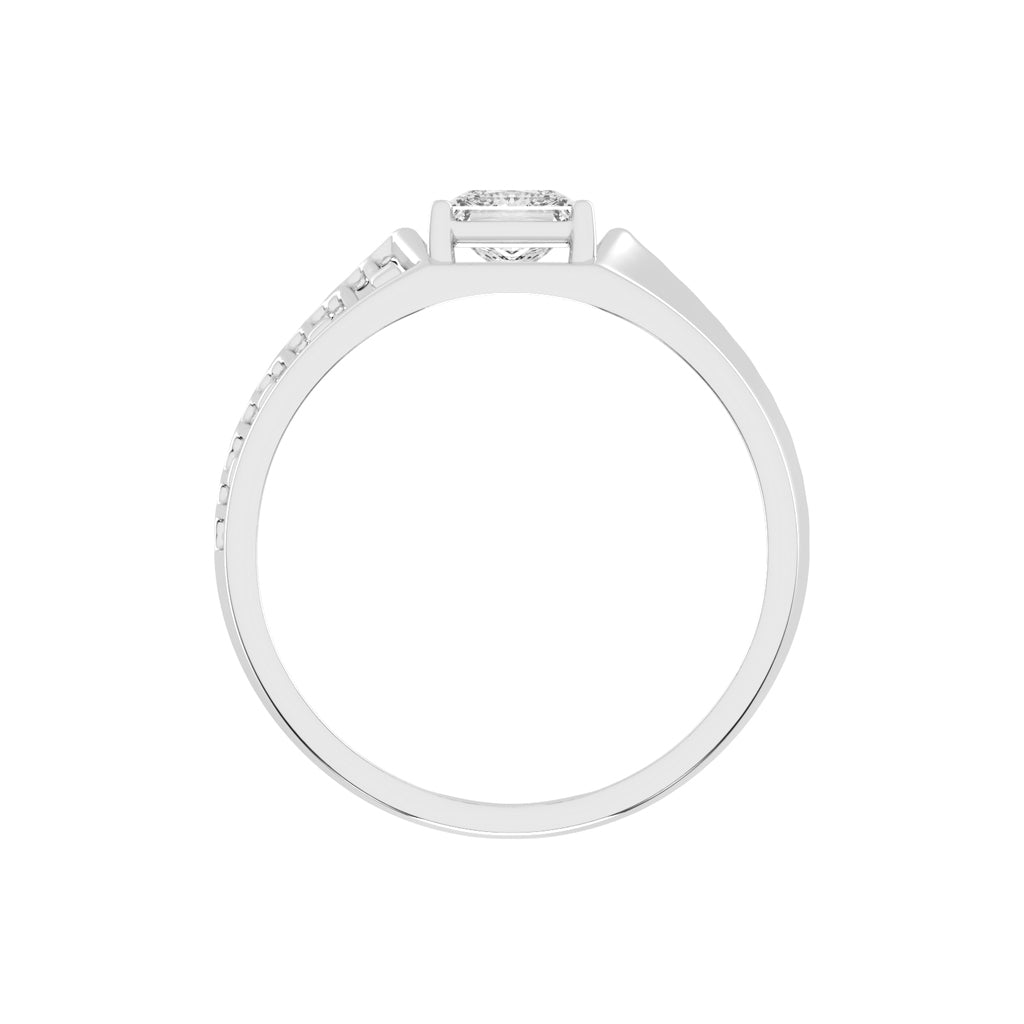 Elegant Spark 1.00Ct Princess Shape