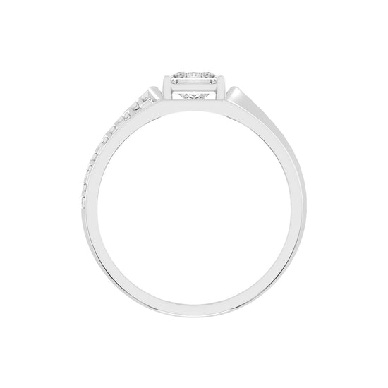 Elegant Spark 1.00Ct Princess Shape