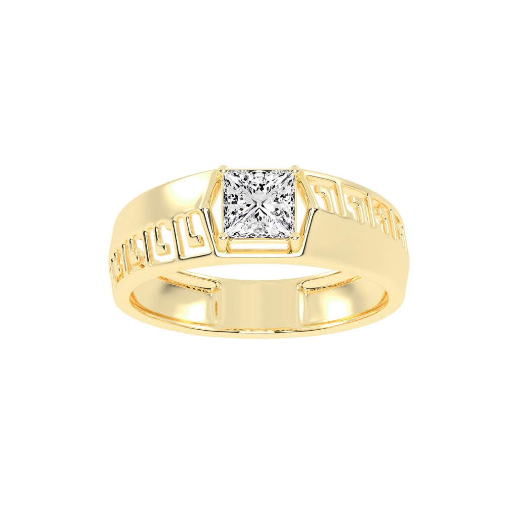 Elegant Spark 1.00Ct Princess Shape