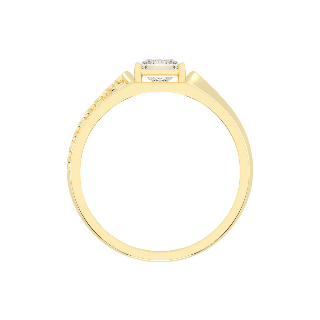 Elegant Spark 1.00Ct Princess Shape
