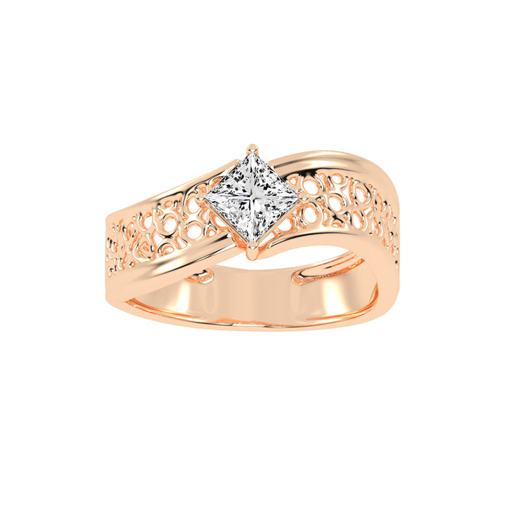 1.00Ct Princess Shape Solitaire
