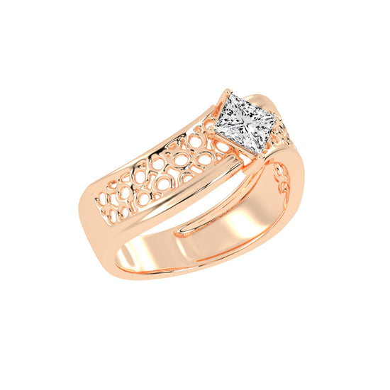 100Ct Princess Shape Solitaire