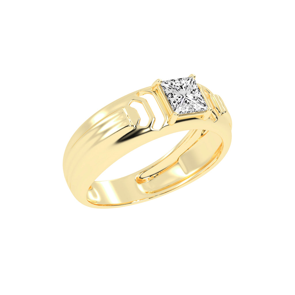 1.00Ct Princess Shape Solitaire