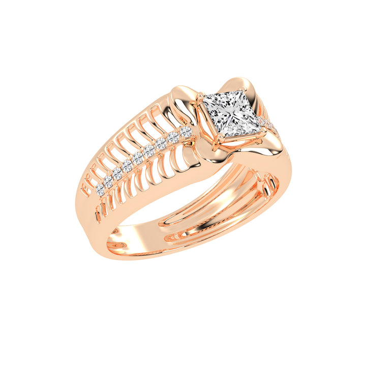 1Ct Princess Shape Solitaire