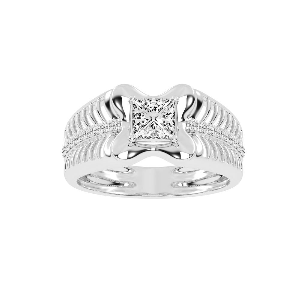 1Ct Princess Shape Solitaire