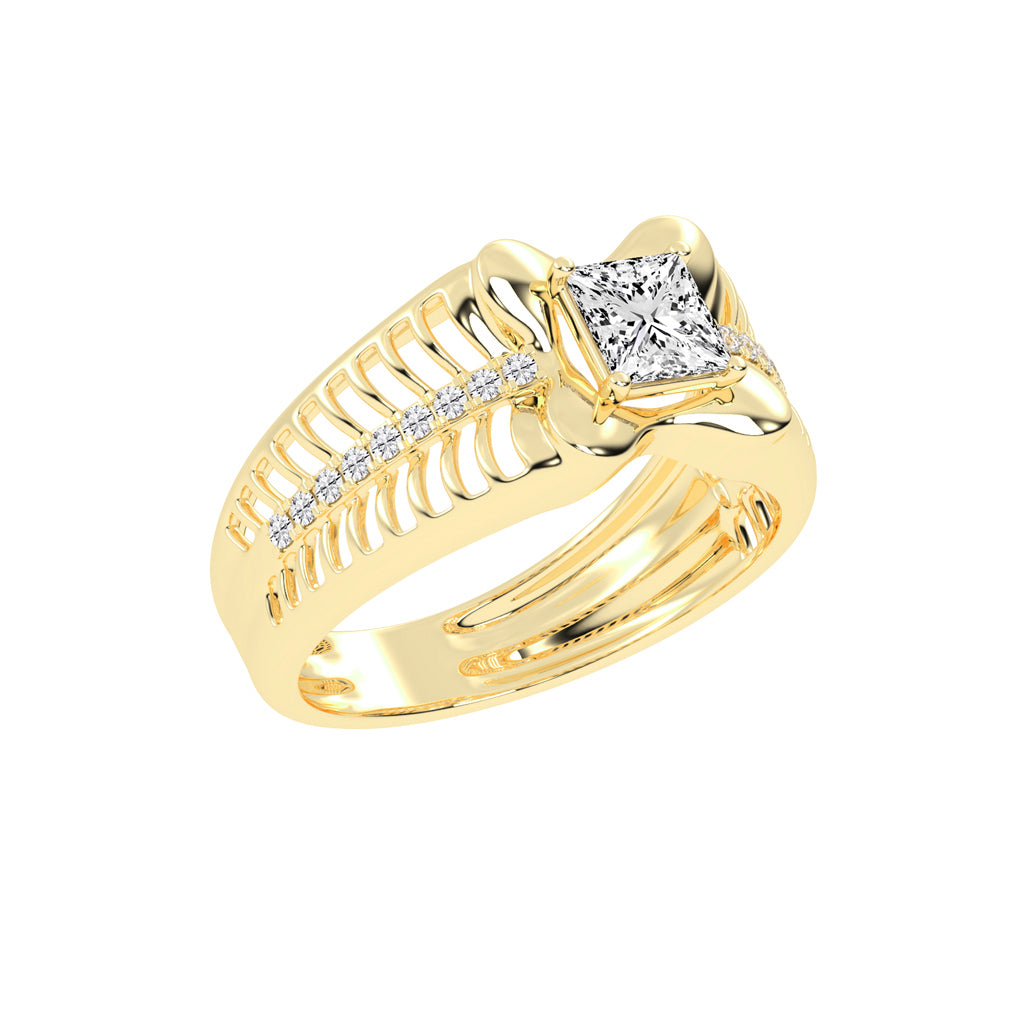1Ct Princess Shape Solitaire