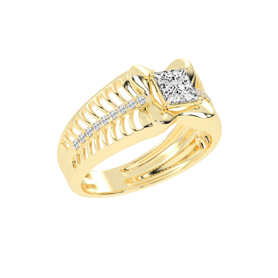 1Ct Princess Shape Solitaire