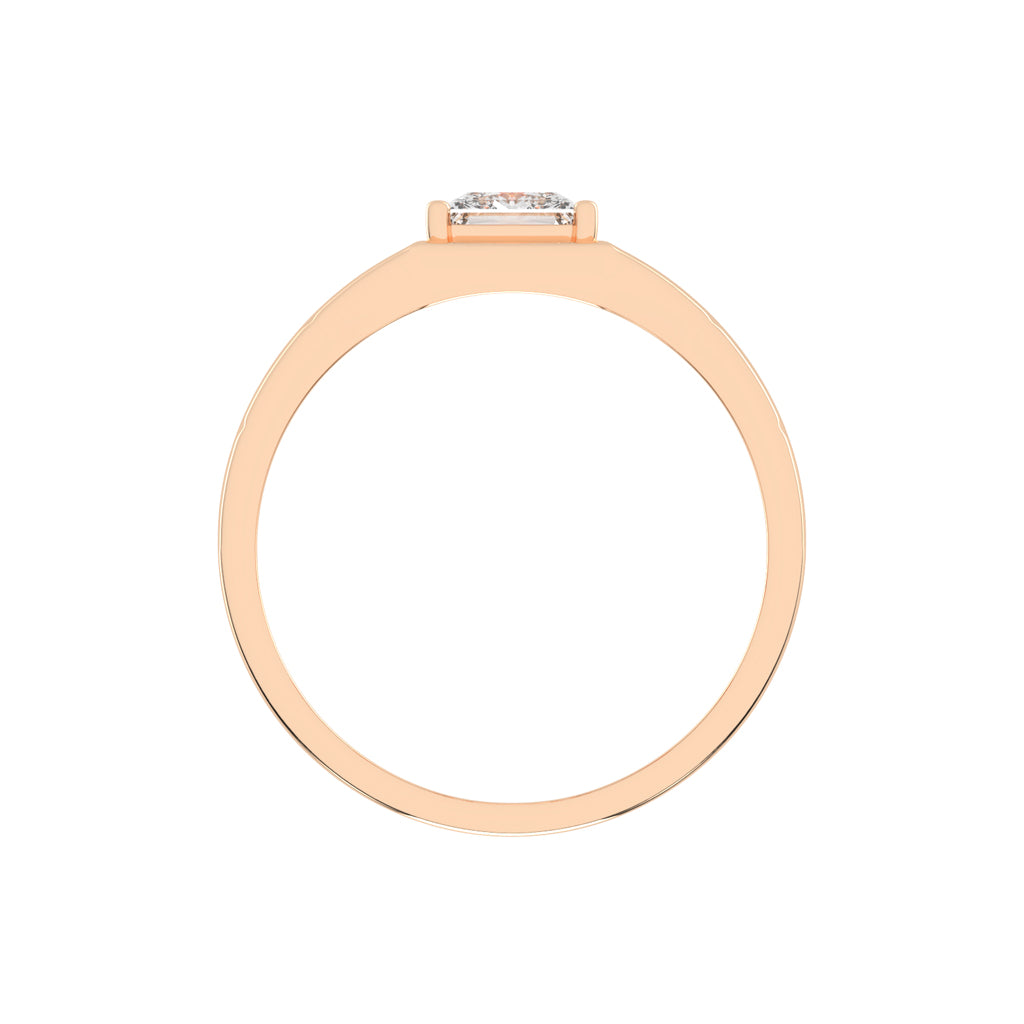 1.00Ct Princess Shape Solitaire