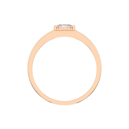 1.00Ct Princess Shape Solitaire