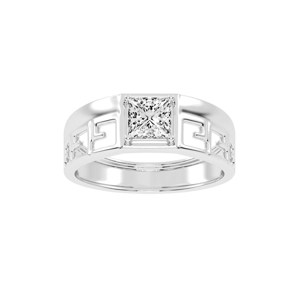 1.00Ct Princess Shape Solitaire
