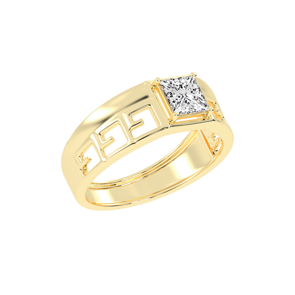 1.00Ct Princess Shape Solitaire