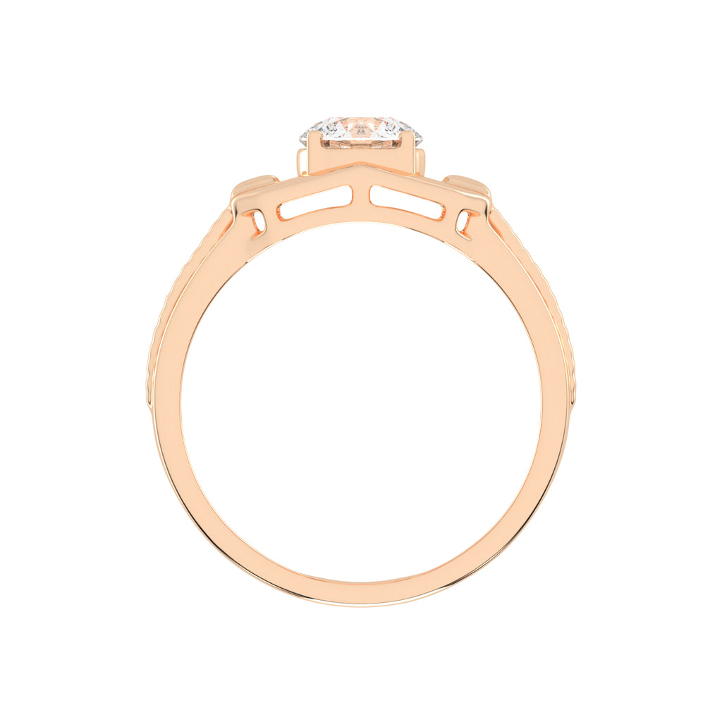 1.00Ct Round Shape Solitaire