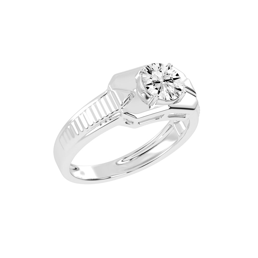1.00Ct Round Shape Solitaire