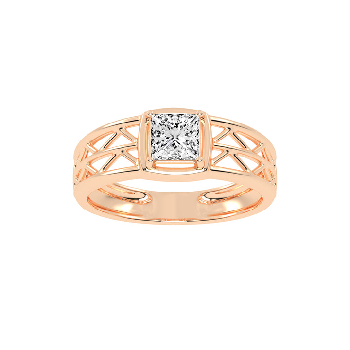 1.00Ct Princess Shape Solitaire