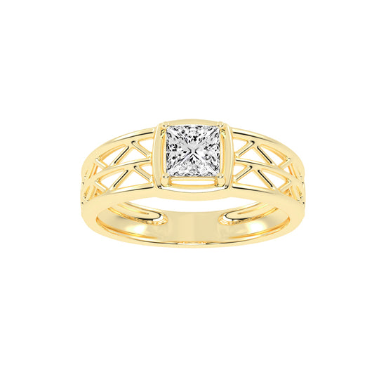 1.00Ct Princess Shape Solitaire