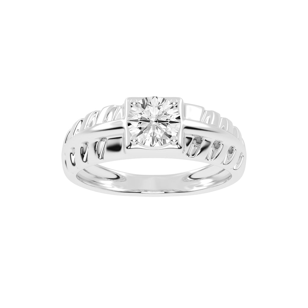 1.00Ct Round Shape Solitaire
