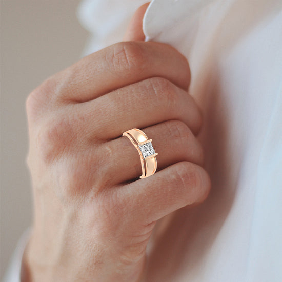 1.25Ct Princess Shape Solitaire