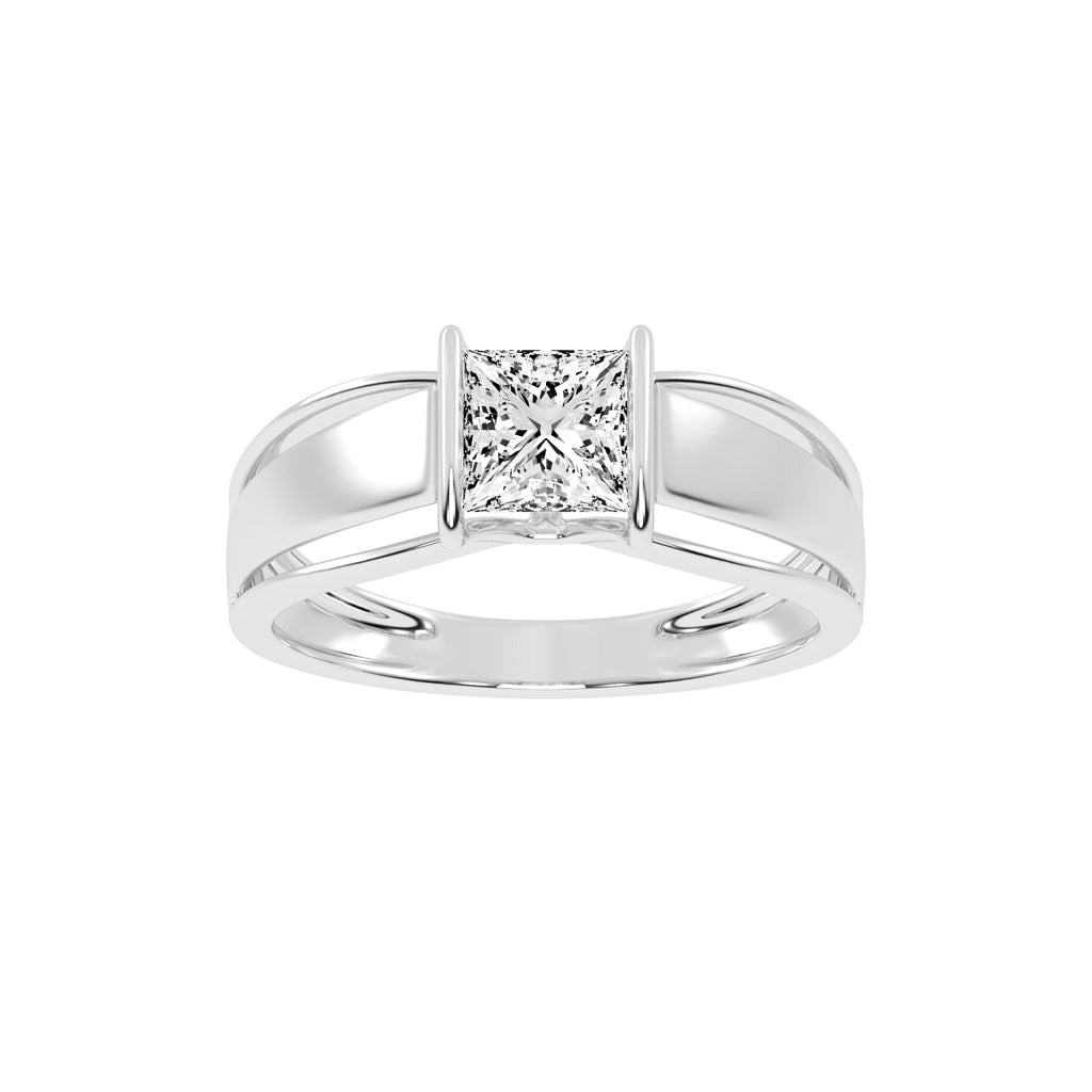 1.25Ct Princess Shape Solitaire