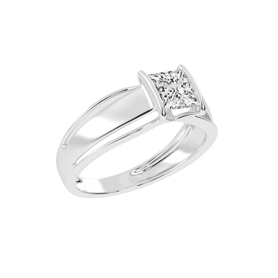 1.25Ct Princess Shape Solitaire