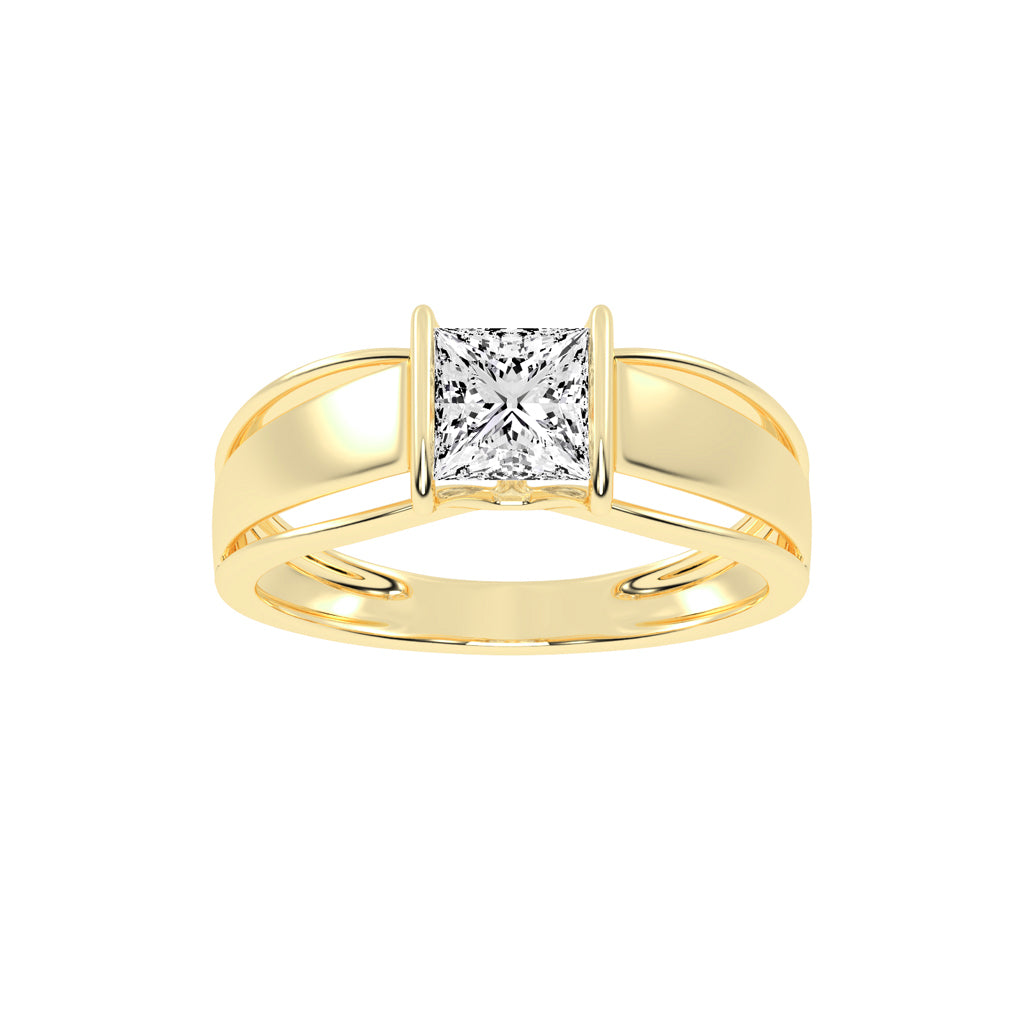 1.25Ct Princess Shape Solitaire