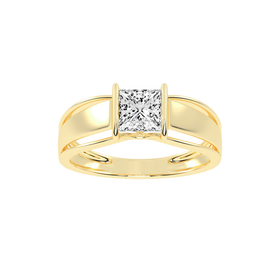 1.25Ct Princess Shape Solitaire