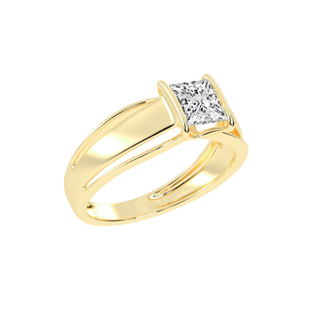 1.25Ct Princess Shape Solitaire