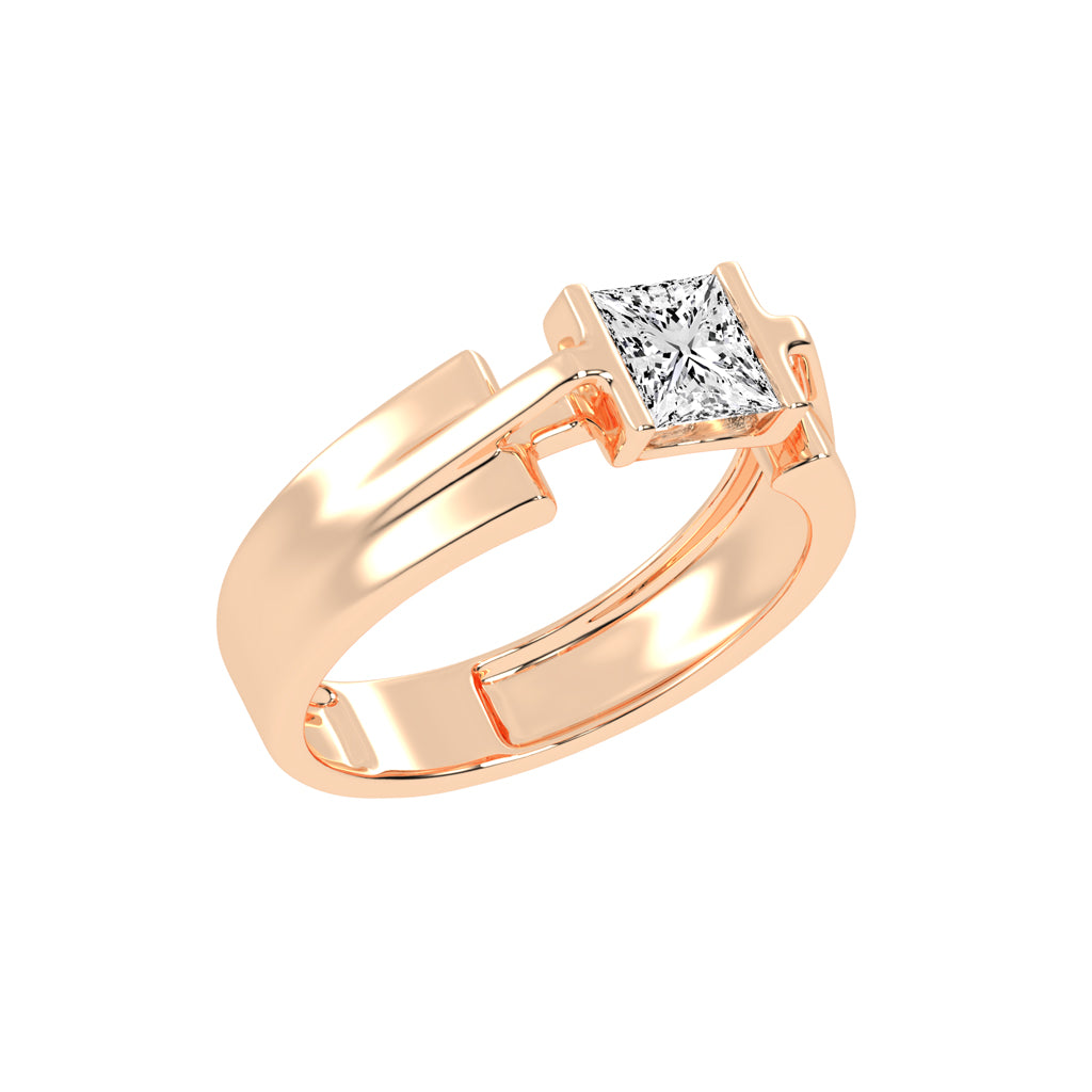 1.25Ct Princess Shape Solitaire