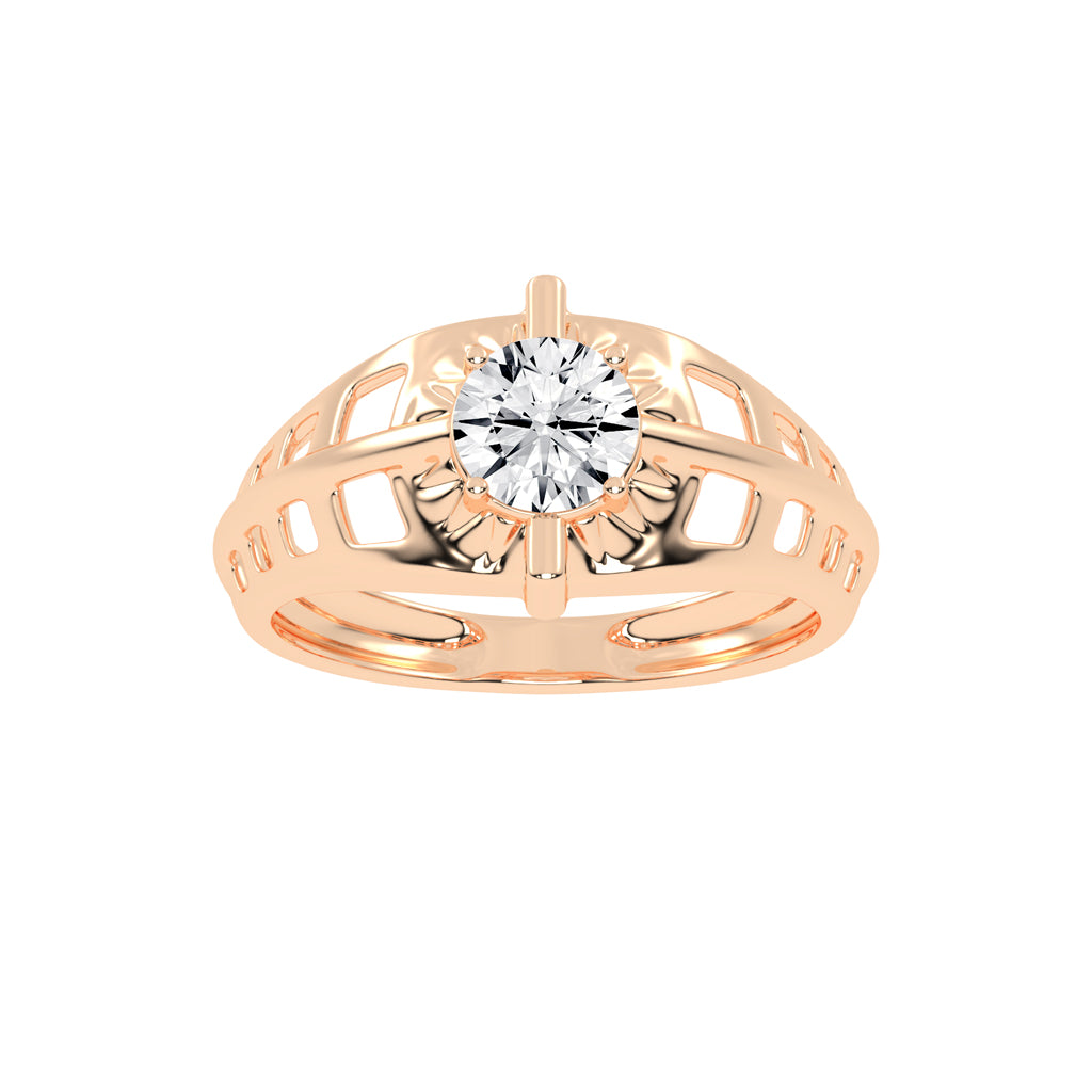 Luxe Vertex 1.00Ct Round Shape Solitaire